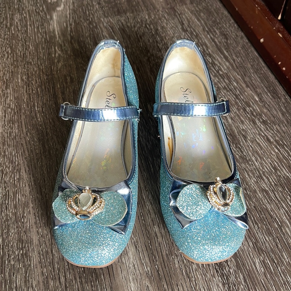 Blue Sparkly Princess Shoes